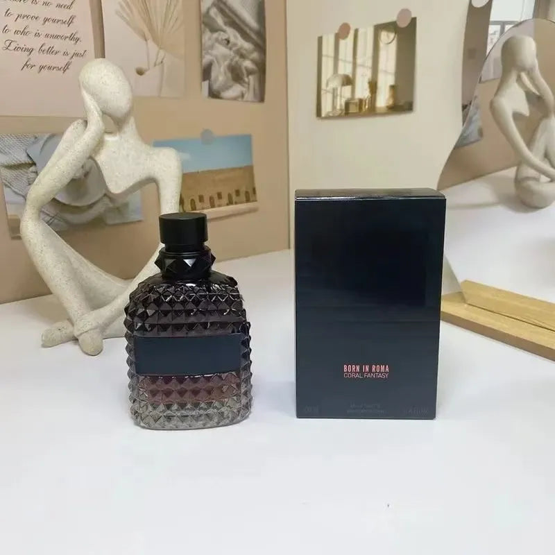 2025 Born in Roma Intense Perfume Men Women Fragrance 100Ml 3.4Oz Green Stravaganza Cologne Eau De Parfum Long Lasting Smell High Quality US Stock003