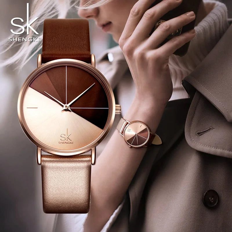 Original Design Woman Watches Creative Fashion Womens Quartz Wristwatches SK Ladies Clock Movement Montre Feminino Watch