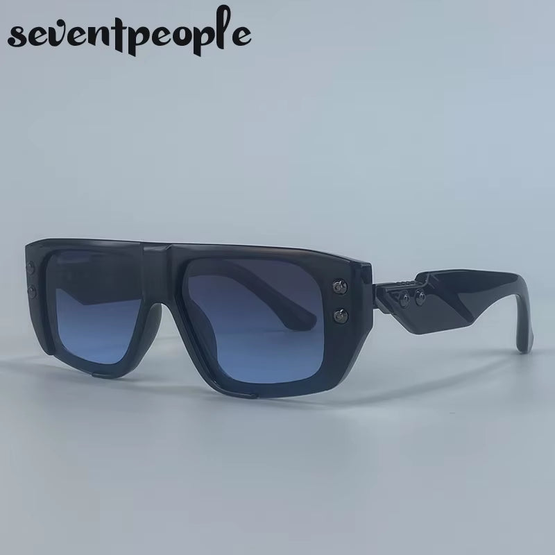 Oversized Square Polarized Sunglasses Women 2025 Luxury Brand Trendy Shield Outdoor Sun Glasses Retro Steampunk Shades for Lady