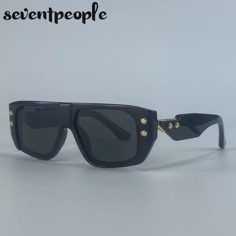 Oversized Square Polarized Sunglasses Women 2025 Luxury Brand Trendy Shield Outdoor Sun Glasses Retro Steampunk Shades for Lady