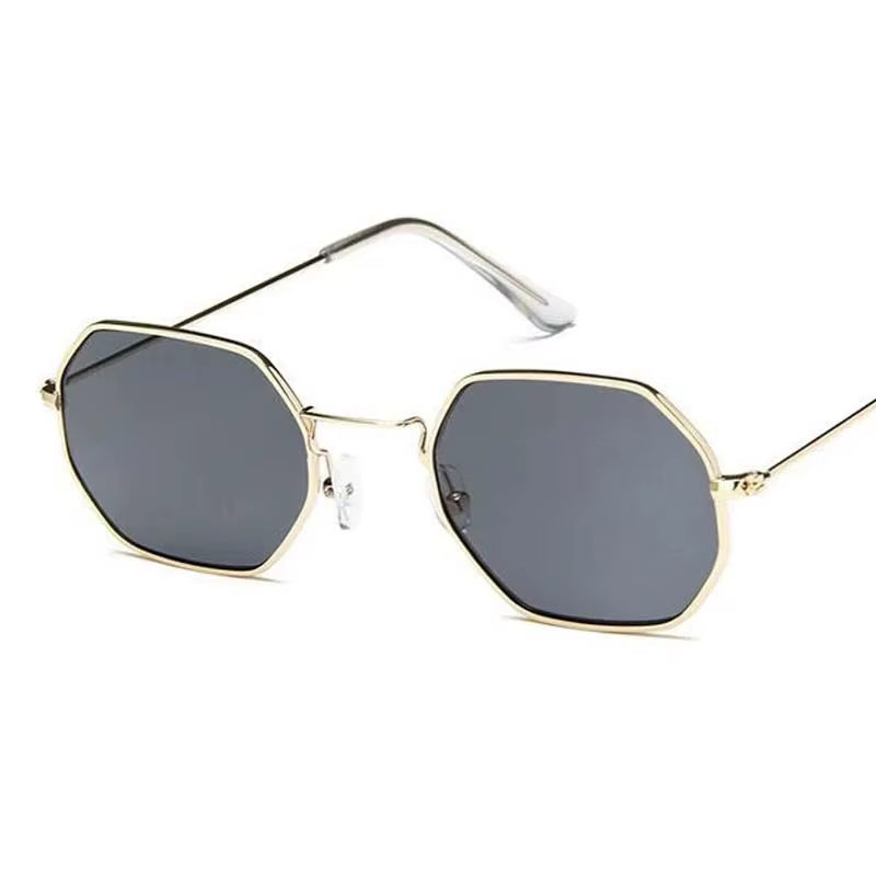 2019 Square Sunglasses Woman Retro Fashion Rose Gold Sun Glasses Female Brand Transparent Glasses Ladies