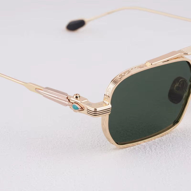 2025 Trendy Ins Style Luxury Brands Square Woman Sunglasses UV400 Metal Frame Top Quality Uv400 Classical Sunglasses Man