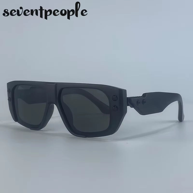 Oversized Square Polarized Sunglasses Women 2025 Luxury Brand Trendy Shield Outdoor Sun Glasses Retro Steampunk Shades for Lady