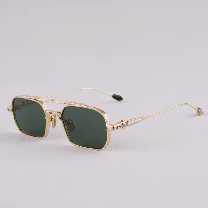 2025 Trendy Ins Style Luxury Brands Square Woman Sunglasses UV400 Metal Frame Top Quality Uv400 Classical Sunglasses Man