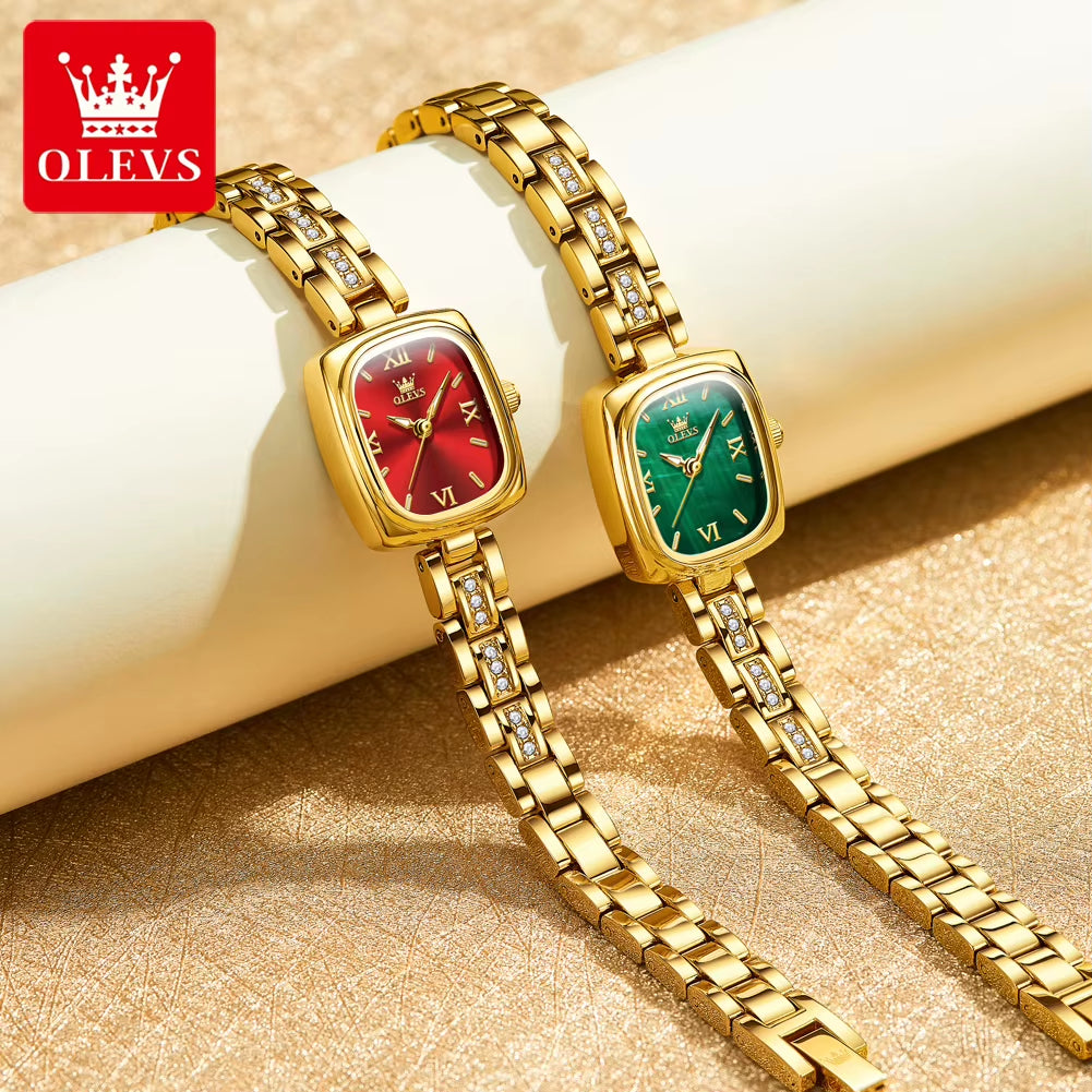 3695 Elegant Fashionable Women Watches Square Quartz Wristwatch Waterproof Watches for Woman Original Lady'S Gift Reloj