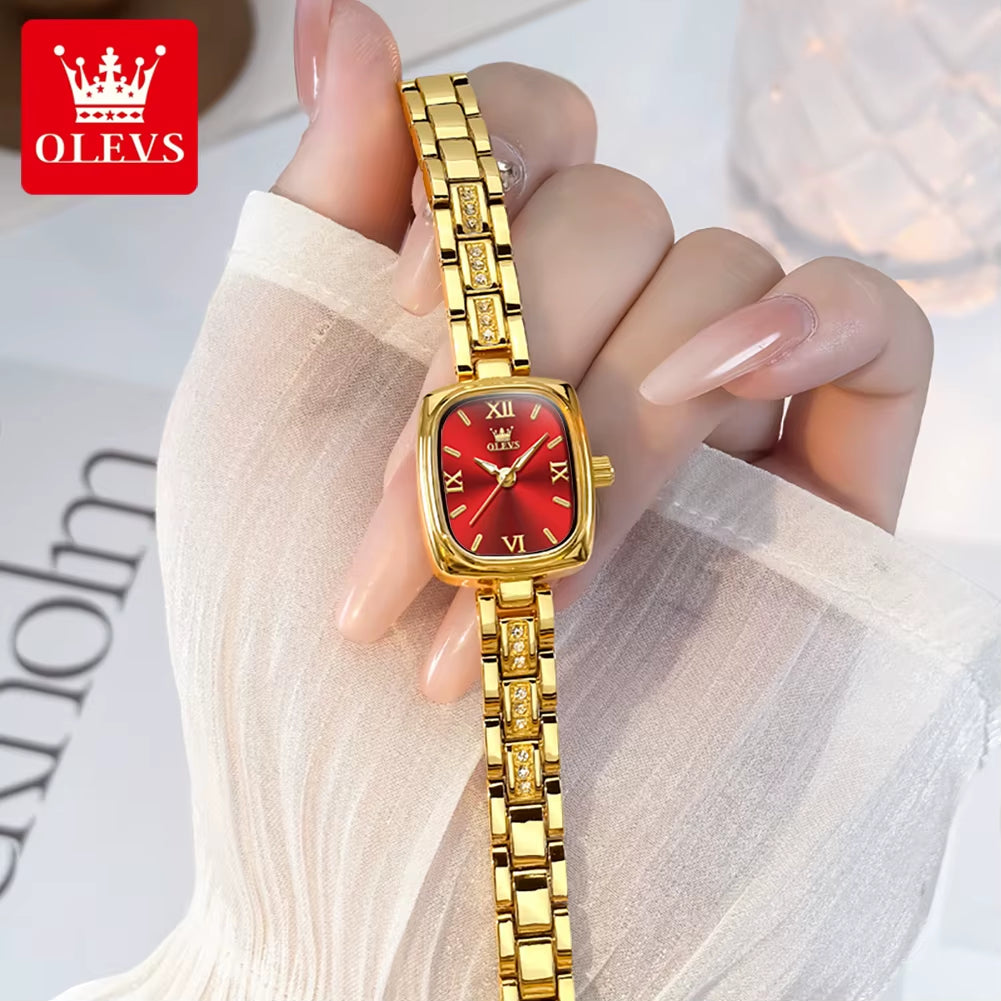 3695 Elegant Fashionable Women Watches Square Quartz Wristwatch Waterproof Watches for Woman Original Lady'S Gift Reloj