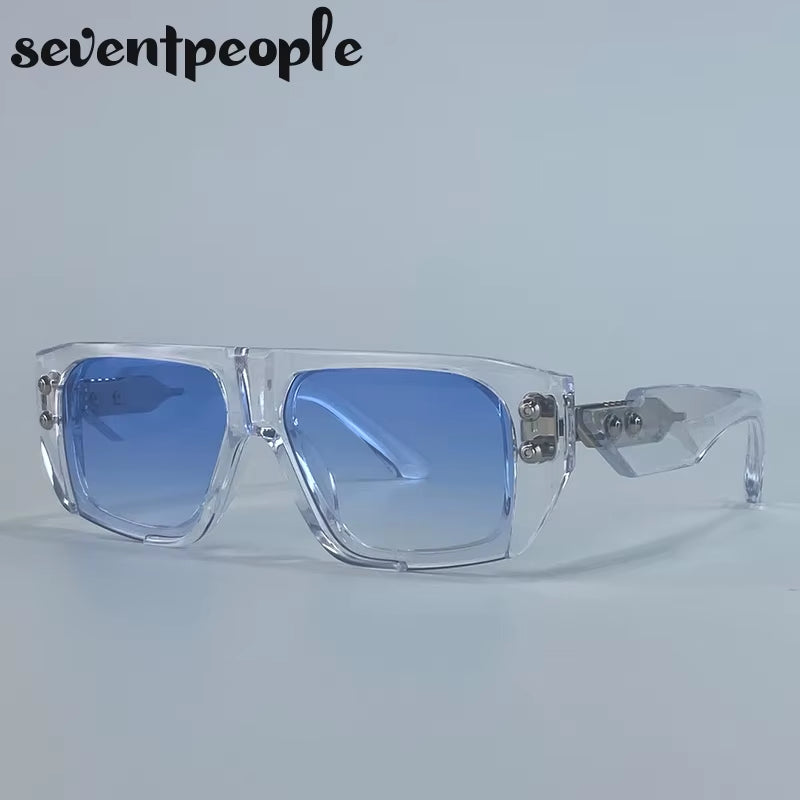 Oversized Square Polarized Sunglasses Women 2025 Luxury Brand Trendy Shield Outdoor Sun Glasses Retro Steampunk Shades for Lady