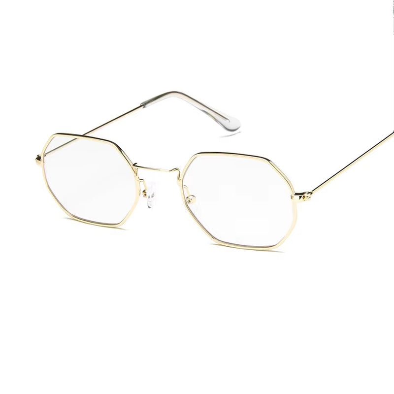 2019 Square Sunglasses Woman Retro Fashion Rose Gold Sun Glasses Female Brand Transparent Glasses Ladies