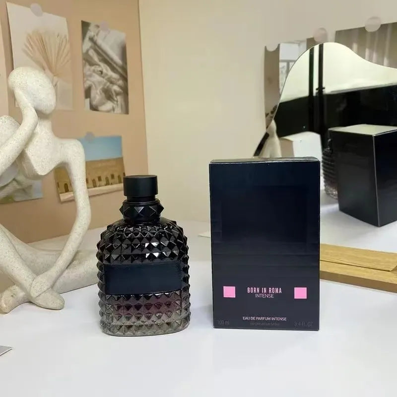 2025 Born in Roma Intense Perfume Men Women Fragrance 100Ml 3.4Oz Green Stravaganza Cologne Eau De Parfum Long Lasting Smell High Quality US Stock003
