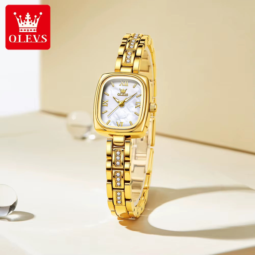 3695 Elegant Fashionable Women Watches Square Quartz Wristwatch Waterproof Watches for Woman Original Lady'S Gift Reloj