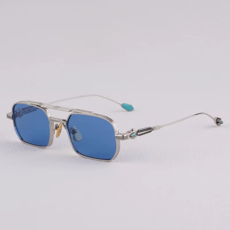 2025 Trendy Ins Style Luxury Brands Square Woman Sunglasses UV400 Metal Frame Top Quality Uv400 Classical Sunglasses Man