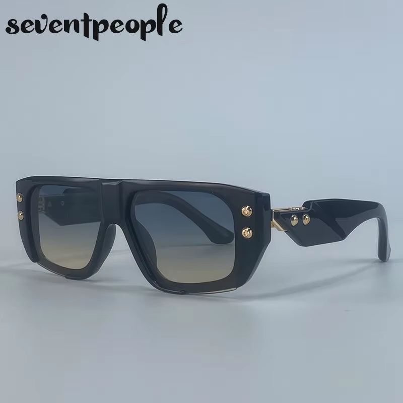 Oversized Square Polarized Sunglasses Women 2025 Luxury Brand Trendy Shield Outdoor Sun Glasses Retro Steampunk Shades for Lady
