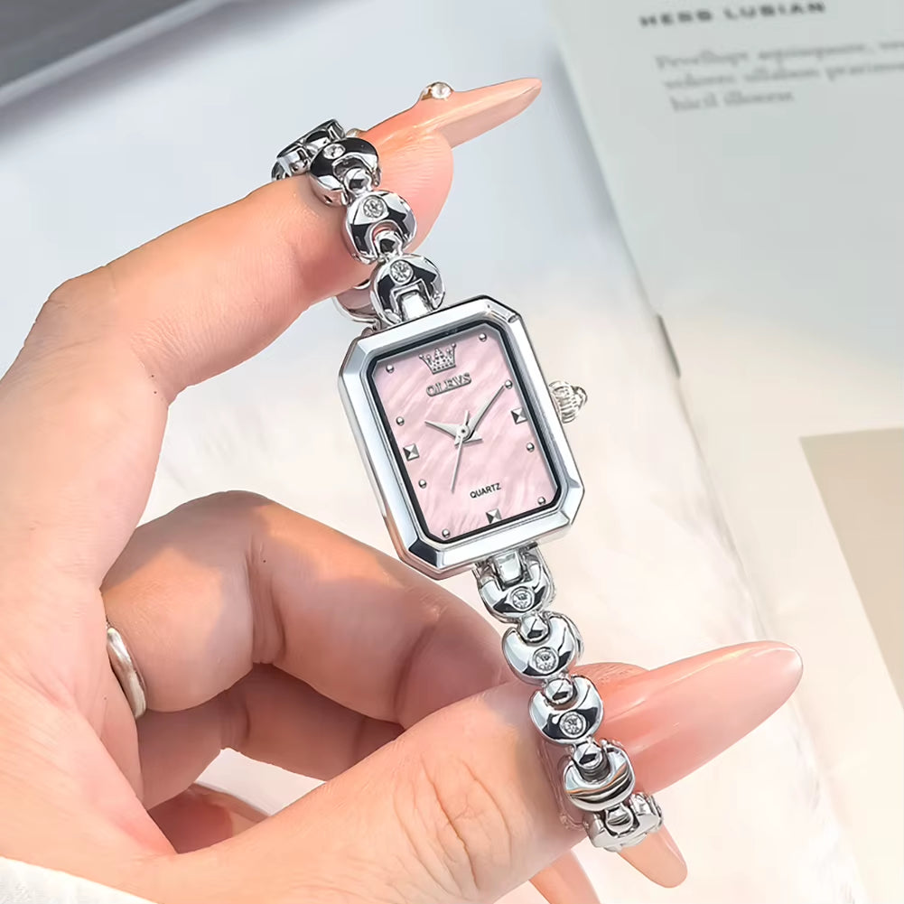 Woman Watches 3665 Square Quartz Watch Waterproof Luminous Watches for Woman Original Elegant Fashion New Reloj Mujer