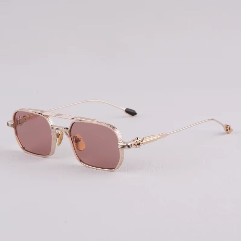 2025 Trendy Ins Style Luxury Brands Square Woman Sunglasses UV400 Metal Frame Top Quality Uv400 Classical Sunglasses Man