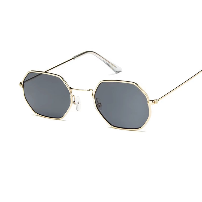 2019 Square Sunglasses Woman Retro Fashion Rose Gold Sun Glasses Female Brand Transparent Glasses Ladies