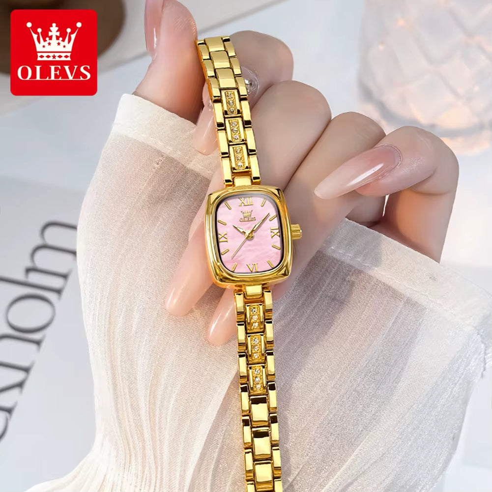 3695 Elegant Fashionable Women Watches Square Quartz Wristwatch Waterproof Watches for Woman Original Lady'S Gift Reloj