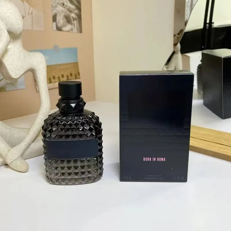 2025 Born in Roma Intense Perfume Men Women Fragrance 100Ml 3.4Oz Green Stravaganza Cologne Eau De Parfum Long Lasting Smell High Quality US Stock003