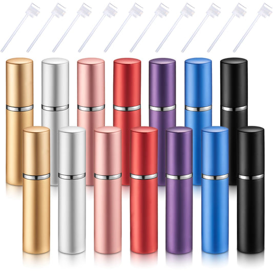14 Pcs 10 Ml Travel Perfume Atomizer Mini Refillable Spray Perfume Bottle Portab