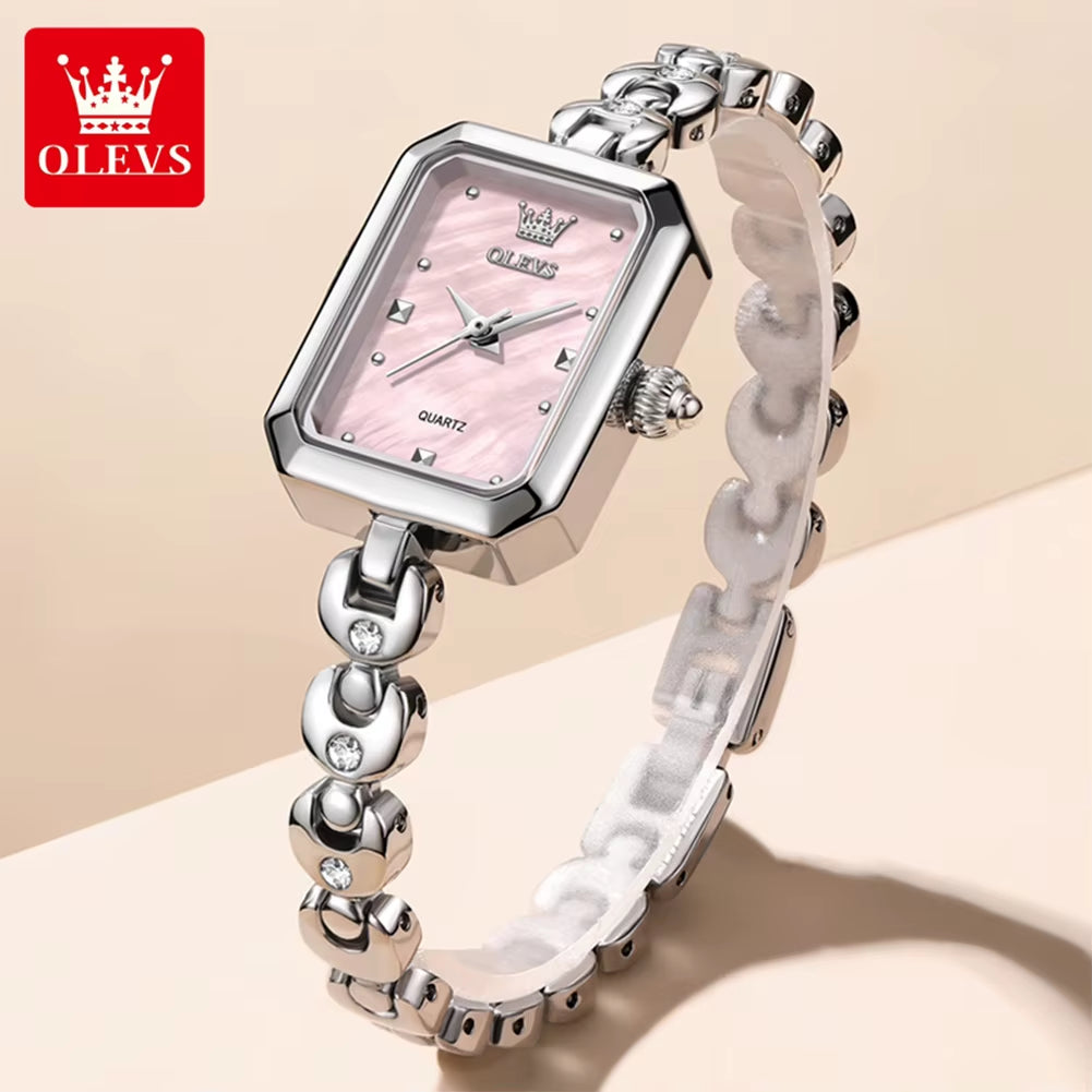 Woman Watches 3665 Square Quartz Watch Waterproof Luminous Watches for Woman Original Elegant Fashion New Reloj Mujer