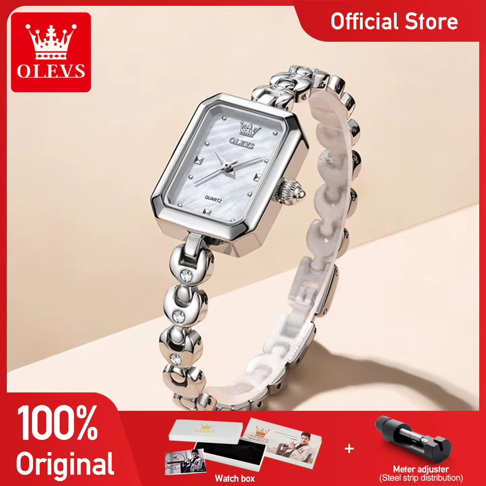 Woman Watches 3665 Square Quartz Watch Waterproof Luminous Watches for Woman Original Elegant Fashion New Reloj Mujer