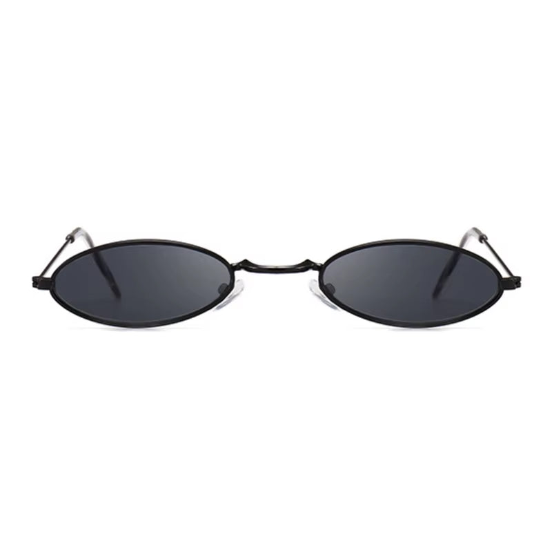 Fashion Woman Sunglasses Famous Oval Sun Glasses Female Luxury Brand Metal round Rays Frames Black Small Cheap Eyewear Oculos