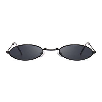 Fashion Woman Sunglasses Famous Oval Sun Glasses Female Luxury Brand Metal round Rays Frames Black Small Cheap Eyewear Oculos