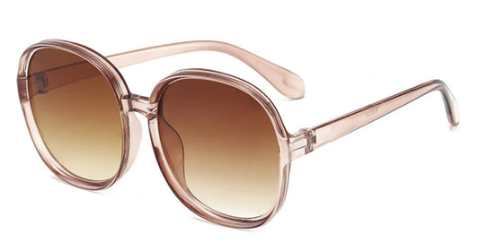 2021 Plastic Classic Vintage Woman Sunglasses Oversized round Frame Luxury Brand Designer Female Glasses Big Shades Oculos