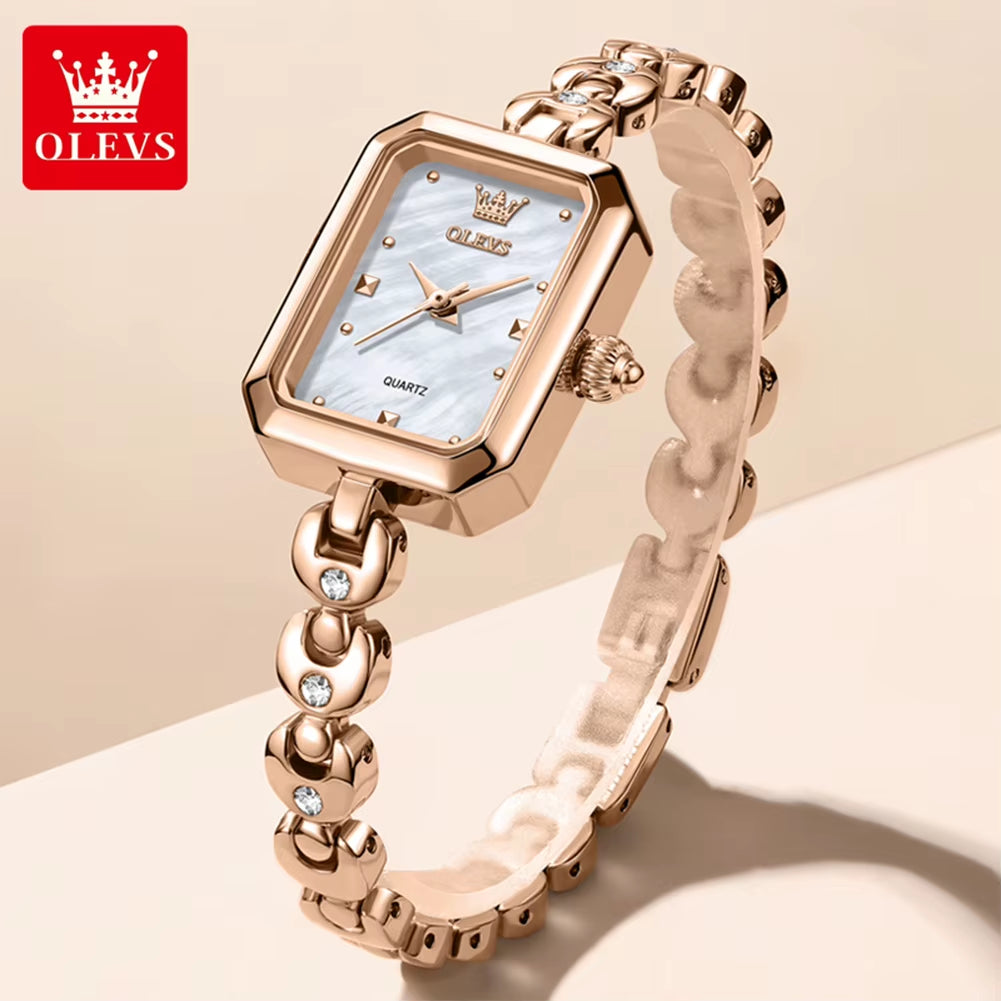 Woman Watches 3665 Square Quartz Watch Waterproof Luminous Watches for Woman Original Elegant Fashion New Reloj Mujer