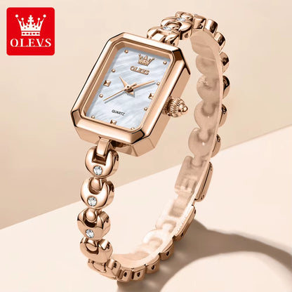 Woman Watches 3665 Square Quartz Watch Waterproof Luminous Watches for Woman Original Elegant Fashion New Reloj Mujer