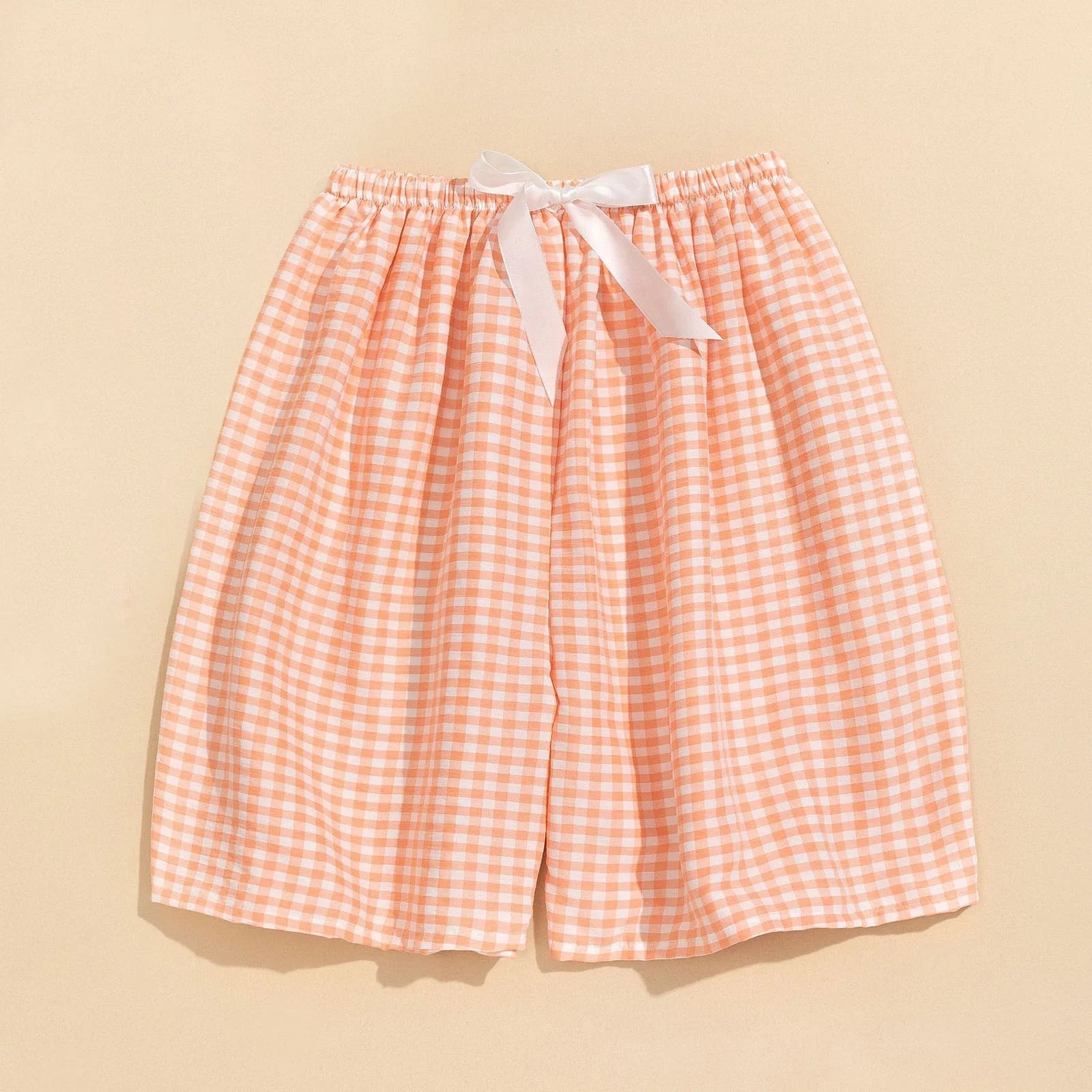 Summer Saving!  Womens Shorts Casual, Summer Shorts for Women, Summer Casual Elastic Waistband Wide Leg Shorts Fashion Plaid Shorts