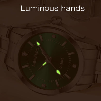 Women Watch Quartz Lady Wristwatch with Solid Stainess Steel Band Luminous Pointer 3ATM Waterproof Watch Gift for Woman