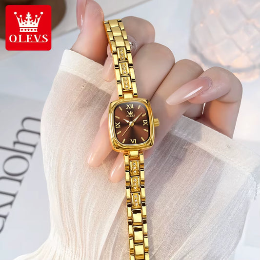 3695 Elegant Fashionable Women Watches Square Quartz Wristwatch Waterproof Watches for Woman Original Lady'S Gift Reloj