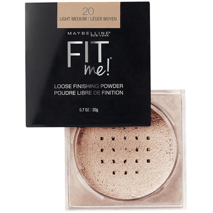 Fit Me Loose Setting Powder, Face Powder Makeup & Finishing Powder, Light Medium, 1 Count
