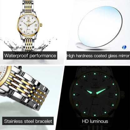 6630 Watch for Women Luxury Elegant Diamond Mechanical Woman Watches Waterproof Roman Scale Top Brand Ladies Hand Clock