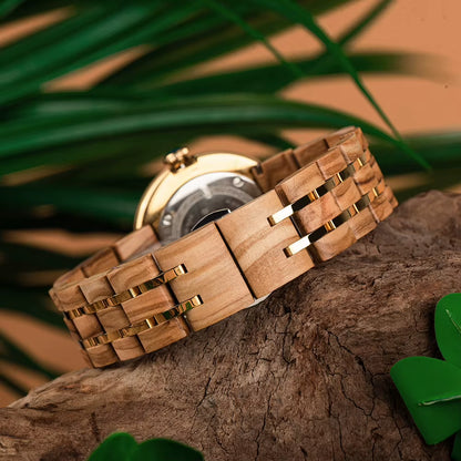 Women'S Watches Luxury Woman Quartz Watch for Women Wristwatch Ladies Watch Custom Wrist Watches Wood Timepieces
