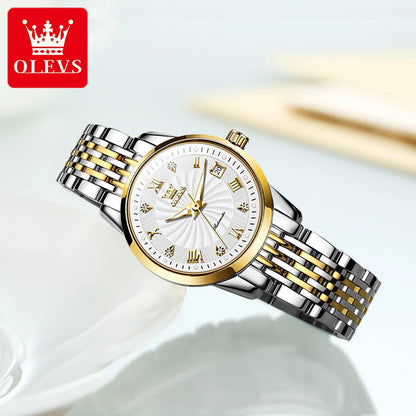 6630 Watch for Women Luxury Elegant Diamond Mechanical Woman Watches Waterproof Roman Scale Top Brand Ladies Hand Clock