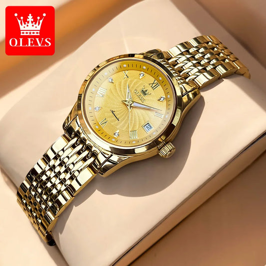 6630 Watch for Women Luxury Elegant Diamond Mechanical Woman Watches Waterproof Roman Scale Top Brand Ladies Hand Clock