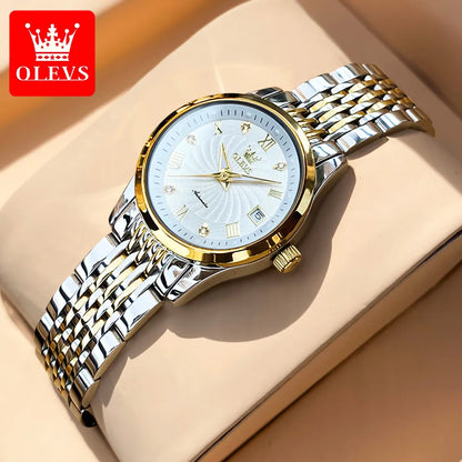 6630 Watch for Women Luxury Elegant Diamond Mechanical Woman Watches Waterproof Roman Scale Top Brand Ladies Hand Clock